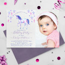 Search for unicorn photo birthday invitations Magical birthday party