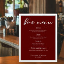 Search for wedding menus Minimalist
