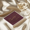 Search for burgundy wedding napkins Minimalist