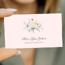 Search for wildflower business cards Minimalist