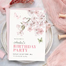 Search for sakura birthday invitations Pink