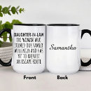 Search for funny law quote mugs Daughter in law