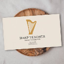 Search for harp business cards Teacher