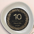 Search for square wedding anniversary invitations Black and gold