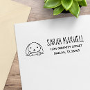 Search for rabbit rubber stamps Return address