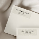 Search for classic design return address labels Minimalist