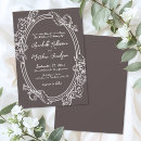 Search for brown bride invitations Brown and white