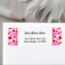 Search for dot circle return address labels Girly