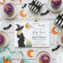 Search for watercolor halloween invitations Witch