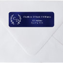 Search for letter return address labels Navy blue