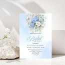 Search for blue hydrangea bridal shower invitations Bride