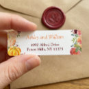 Search for autumn leaves return address labels Botanical