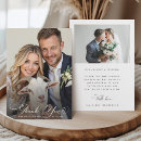 Search for funny wedding thank you cards Black and white