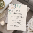 Search for elegant 25th wedding anniversary invitations We still do