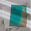 Search for teal and gold invitations Blue