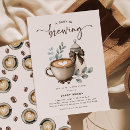 Search for a latte invitations A baby is brewing
