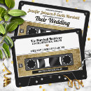 Search for music wedding invitations Cassette tape