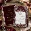 Search for stained glass wedding invitations Rose