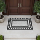 Search for farmhouse doormats Black and white