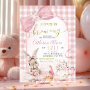 Search for pink gingham baby shower invitations Mother to be