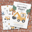 Search for dump truck birthday invitations Two