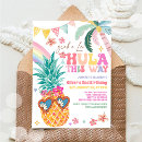 Search for hula birthday invitations Pool party