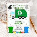 Search for garbage truck invitations Trash bash