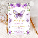 Search for purple butterfly invitations Watercolor floral