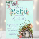 Search for fairy garden baby shower invitations Enchanted