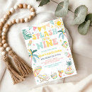 Search for nine birthday invitations Splash into nine