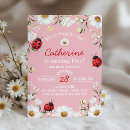 Search for love bug birthday invitations Floral