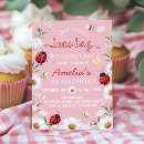 Search for love bug birthday invitations Floral