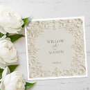Search for scroll wedding napkins Sophisticated