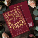 Search for red and gold invitations Elegant