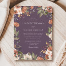 Search for purple fall wedding invitations Boho
