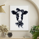 Search for black and white cow posters Cute