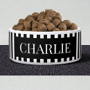 Search for black and white striped dog bowls Modern