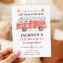 Search for fireman birthday invitations Sound the alarm
