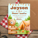 Search for camper birthday invitations Bonfire