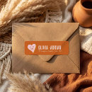 Search for retro typography return address labels Simple