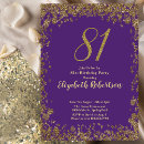 Search for 81st birthday invitations For her