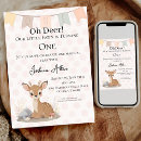 Search for fawn birthday invitations Cute