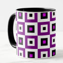 Search for black and white square pattern mugs Check