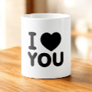 Search for affection mugs I love you