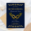 Search for blue and gold masquerade party invitations Royal