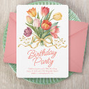 Search for tulip birthday invitations Summer