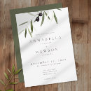 Search for olive wedding invitations Mediterranean