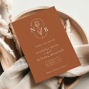 Search for fall wedding save the dates Burnt orange
