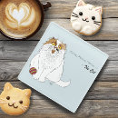 Search for funny cat coasters Meow