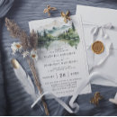 Search for mountain lake wedding invitations Modern